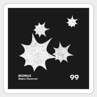 Momus / Stars Forever / Minimal Graphic Design Sticker